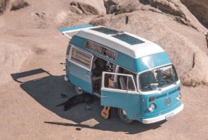 van in the sun